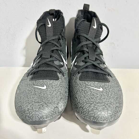 Nike Alpha Huarache NXT “Black Grey” Mens Size 8.5-11.5 Baseball Cleats No Lid main image 4